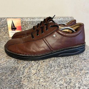Finn Comfort Dijon Teak Idaho Leather Comfort Walking Shoes Lace Up Mens Size 11
